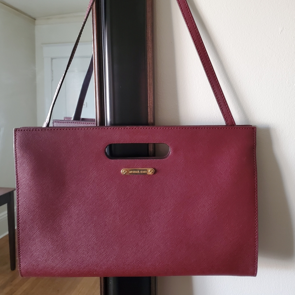 Michael Kors burgundy handbag